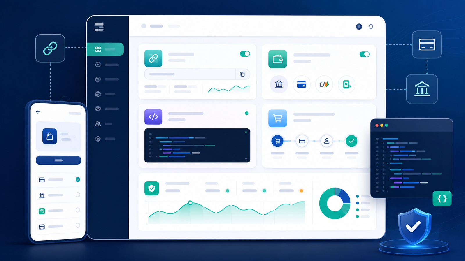 Payment products and integration dashboard